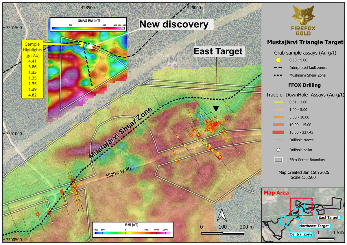 FireFox Advances New Targets with Trenching and Geophysics at the ...